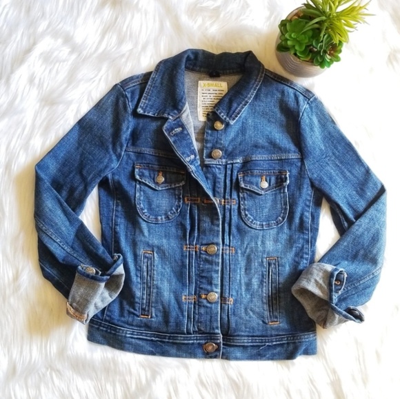 J. Crew Jackets & Blazers - J.Crew Medium Wash Button Denim Jean Jacket